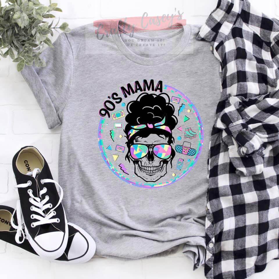 90's Mom Skull - Unisex- t-shirt Crafty Casey's