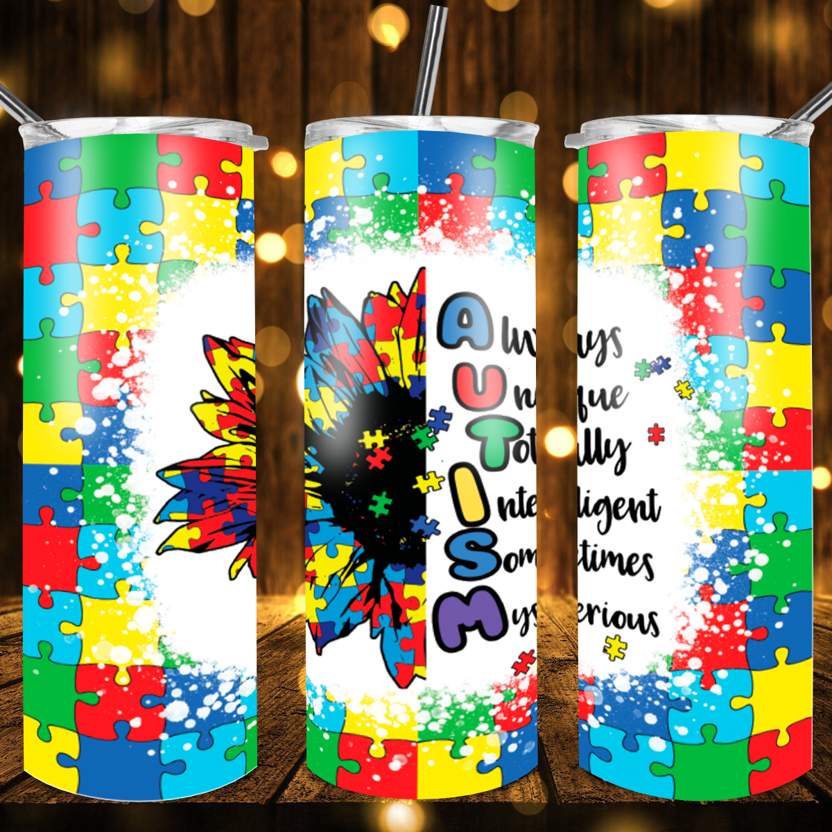 Always Unique, Totally Inteligent Sometimes Mysterious Tumbler