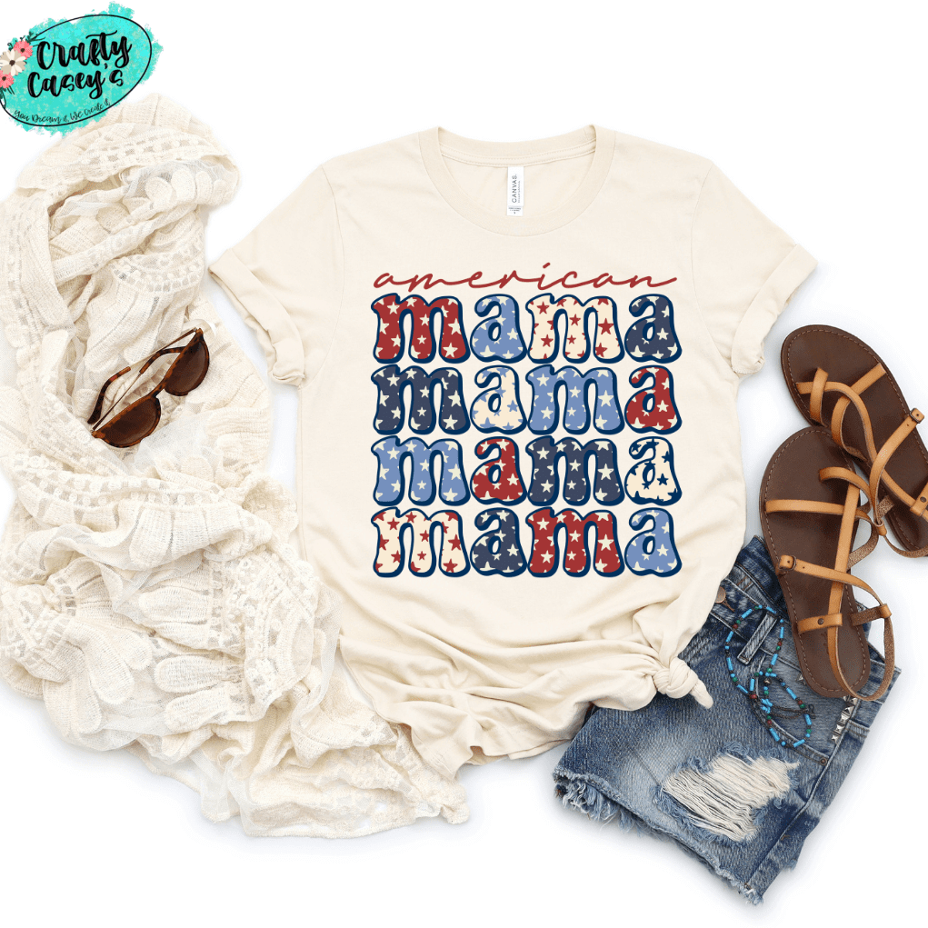 American Mama Retro T-shirt