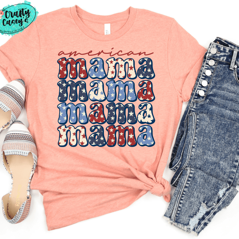 American Mama Retro T-shirt