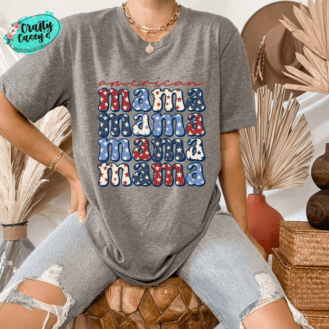 American Mama Retro T-shirt