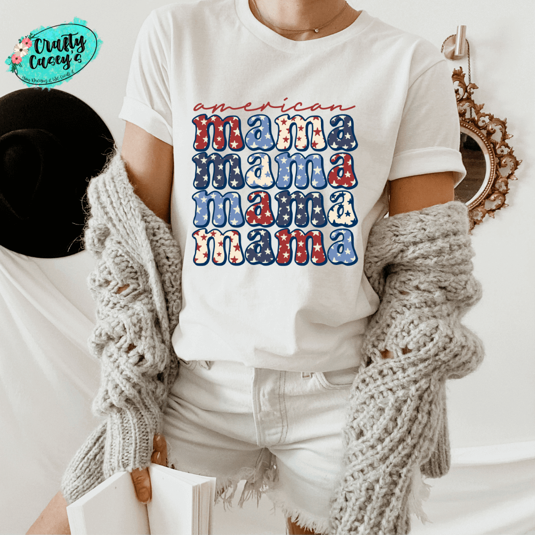 American Mama Retro T-shirt