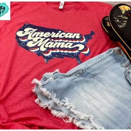 American Mama Vintage U.S -T-shirts