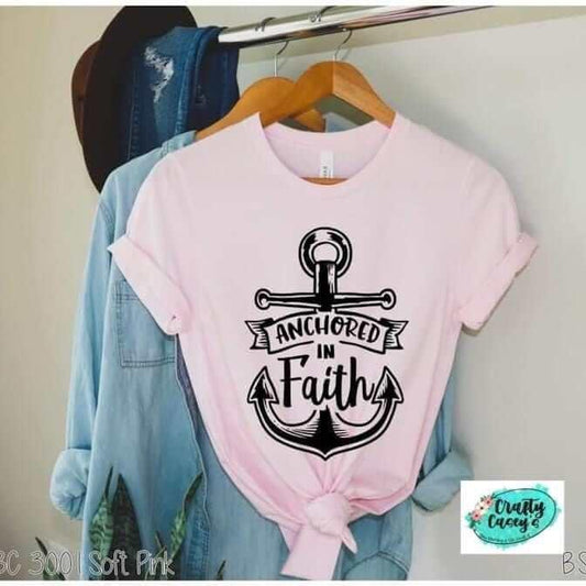 Anchored In Faith-Spiritual T-shirts