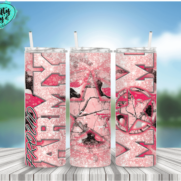 Army Mom Patriotic Drink Tumbler