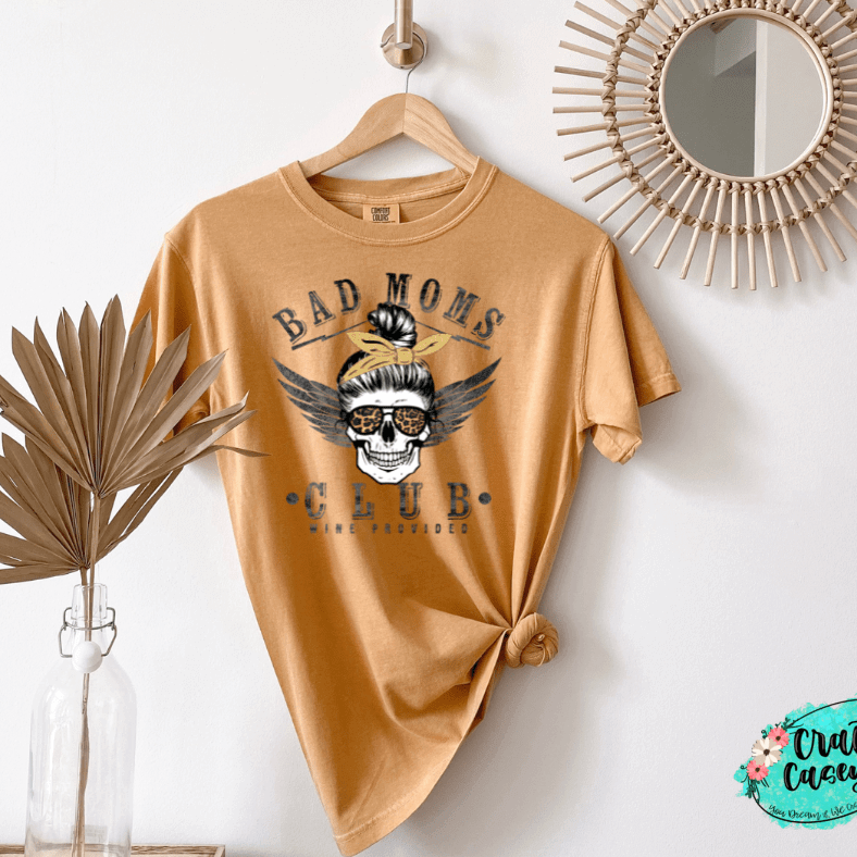 Bad Mom's Club Wine Produced -T-shirt