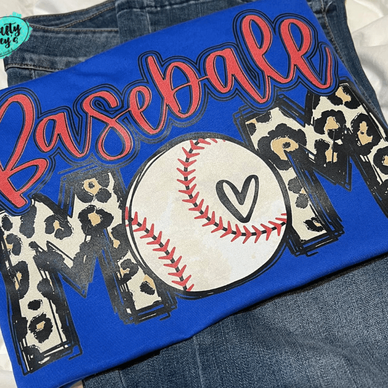Baseball Mom Leopard Unisex Tee
