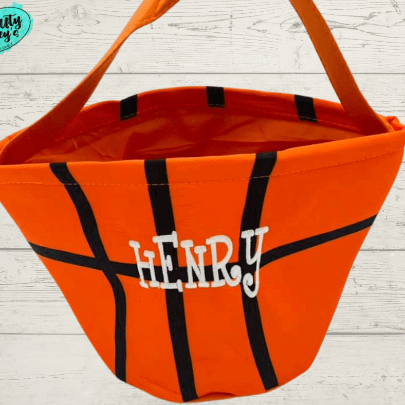 Basketball Easter Baskets-Personalized-Embroidered