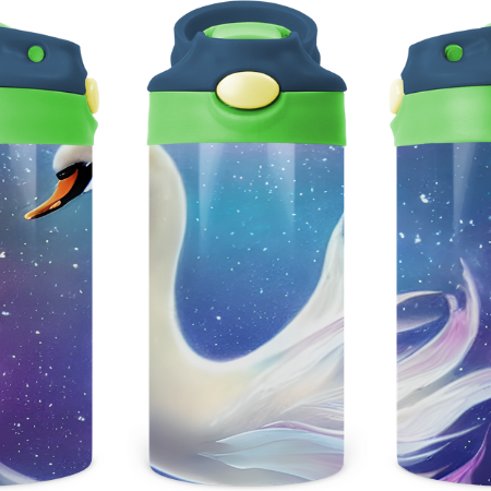 Beautiful Swan 12 oz Water Bottle Flip Top