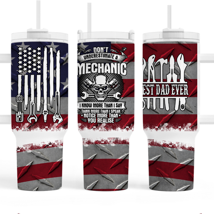 Best Dad Ever! Mechanic 40oz Tumbler