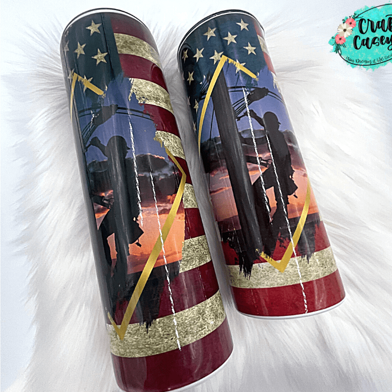 Brush Linemen U.S. Flag Tumbler