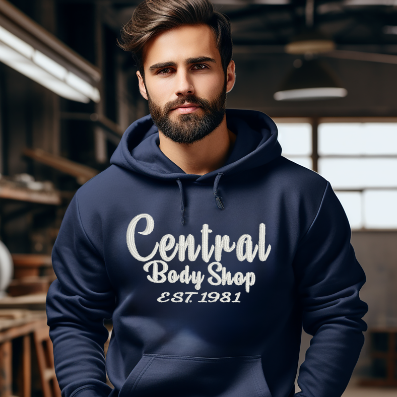 Central Body- Embroidered & PrintedTultex Hoodies