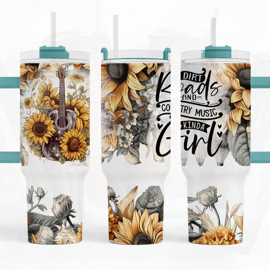 Country Girl Guitar 40 oz. Tumbler