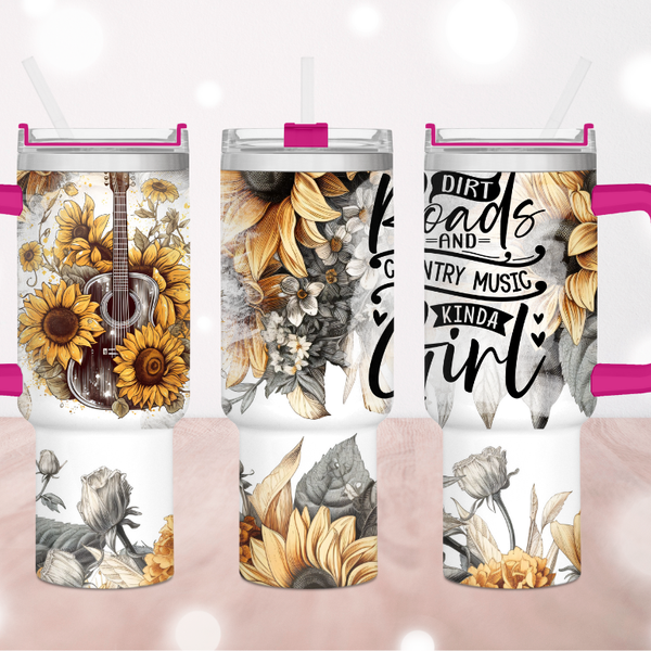 Country Girl Guitar 40 oz. Tumbler