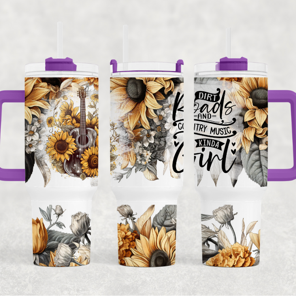 Country Girl Guitar 40 oz. Tumbler
