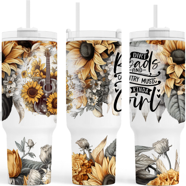 Country Girl Guitar 40 oz. Tumbler