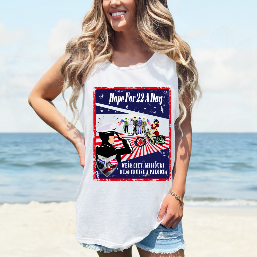 Cruise Palooza- Hope For 22 A Day Tank Tops-Unisex