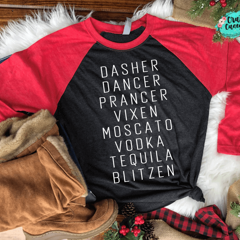 Buzzed Reindeers:T-shirts & Long Sleeve Crafty Casey's