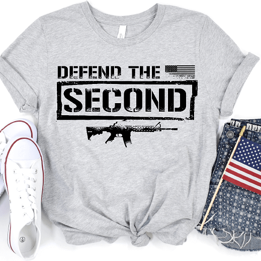 Defend The 2nd Amendment American Patriotic- Tee
