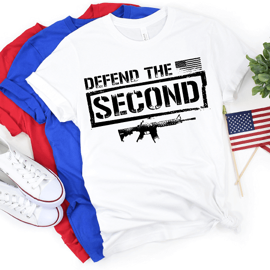 Defend The 2nd Amendment American Patriotic- Tee