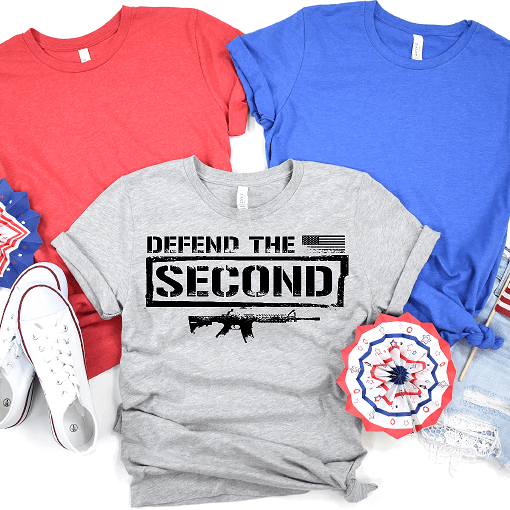 Defend The 2nd Amendment American Patriotic- Tee