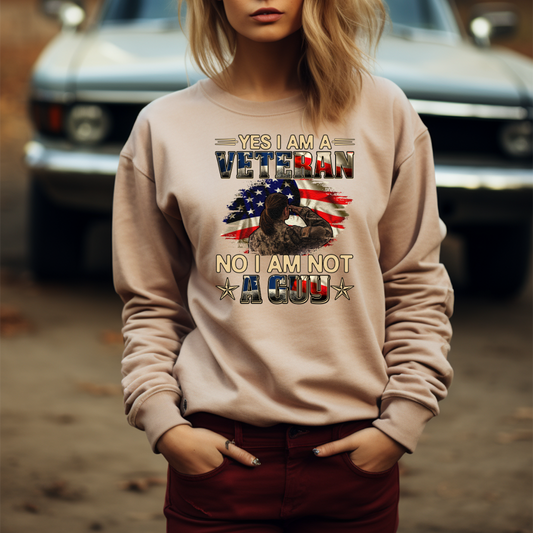 I Am A Veteran And No I Am Not A Guy Female Veteran Tee