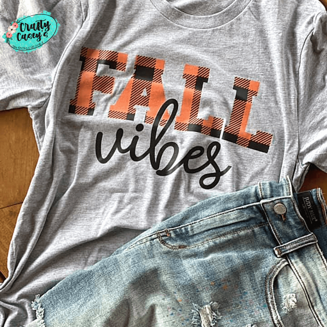 Fall Vibes Plaid Fall Women's Bella Canvas Unisex T-shirt Crafty Casey's