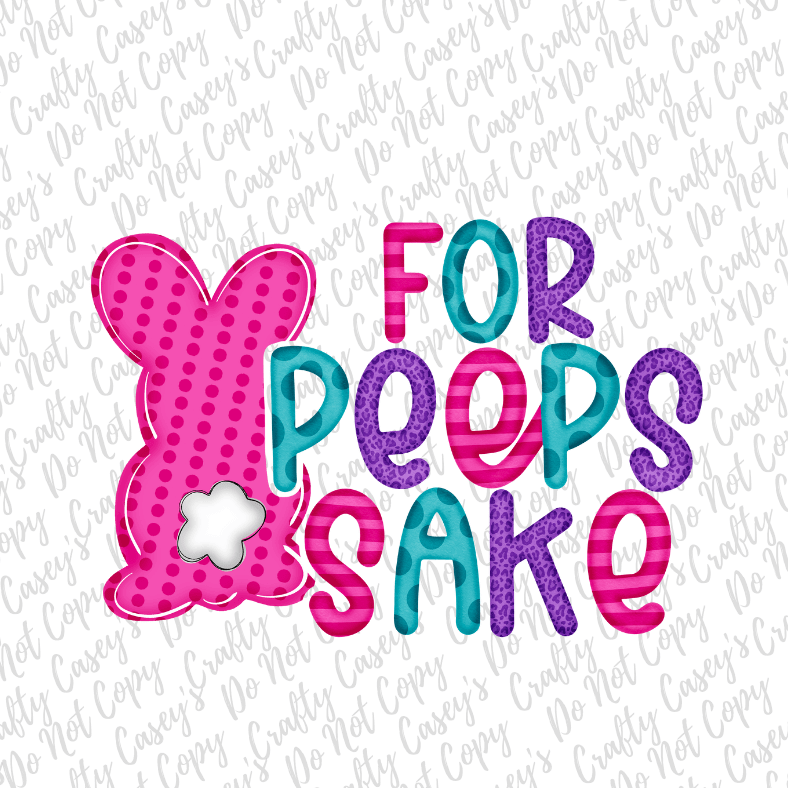 For Peeps Sake's Hot Pink Easter Sublimation Transfers Crafty Casey's