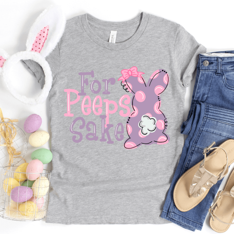 For Peeps Sake's Pastel Easter Bunny Sublimation Transfers