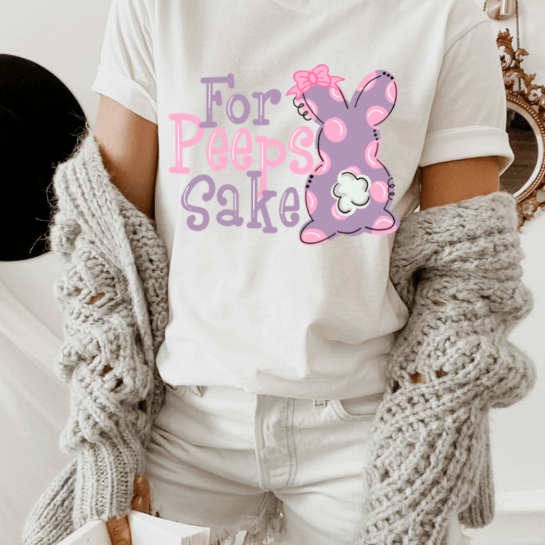 For Peeps Sake's Pastel Easter Bunny Sublimation Transfers