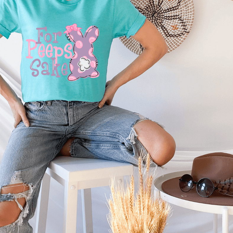 For Peeps Sake's Pastel Easter Bunny Sublimation Transfers