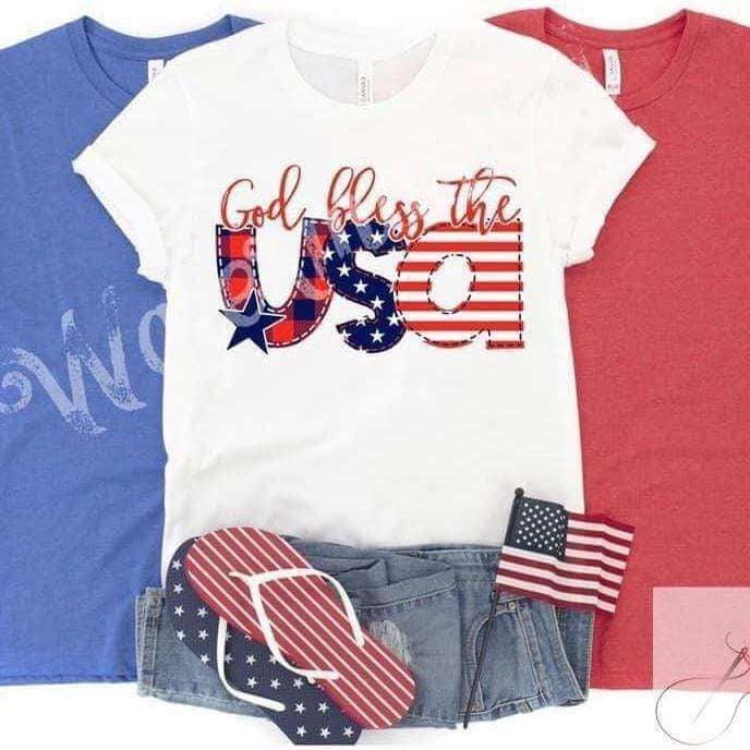 God Bless The USA Stars & Stripes Unisex T-shirt