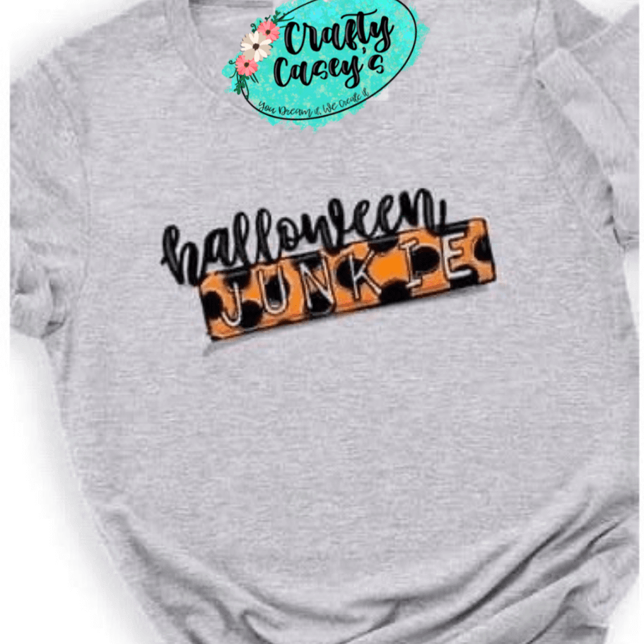 Crafty Casey's Halloween Unisex T-shirts S / Athletic Heather / Short Sleeve Halloween Junkie Adult Unisex Bella+Canvas T-shirts