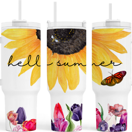Hello Summer 40 oz. Tumbler