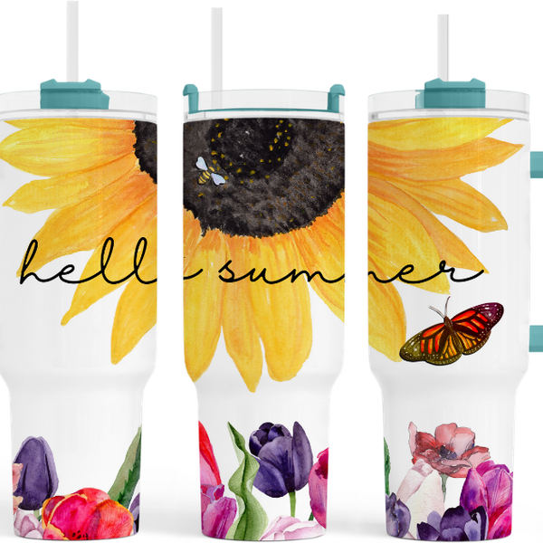 Hello Summer 40 oz. Tumbler