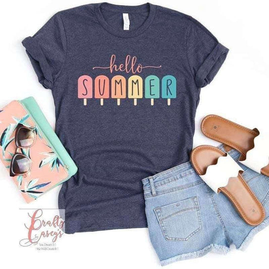 Hello Summer Popsicle! Unisex T-shirts