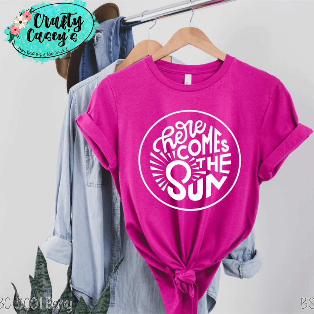 Here Comes The Sun Retro- Vintage -Summer Tee