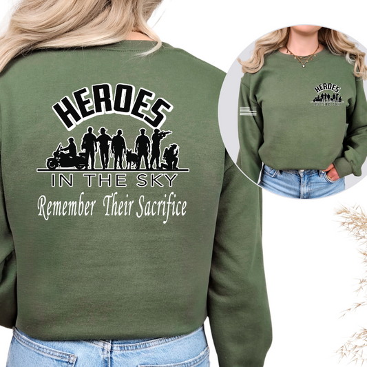 Heroes In The Sky Remember Their Sacrifice Sweatshirts