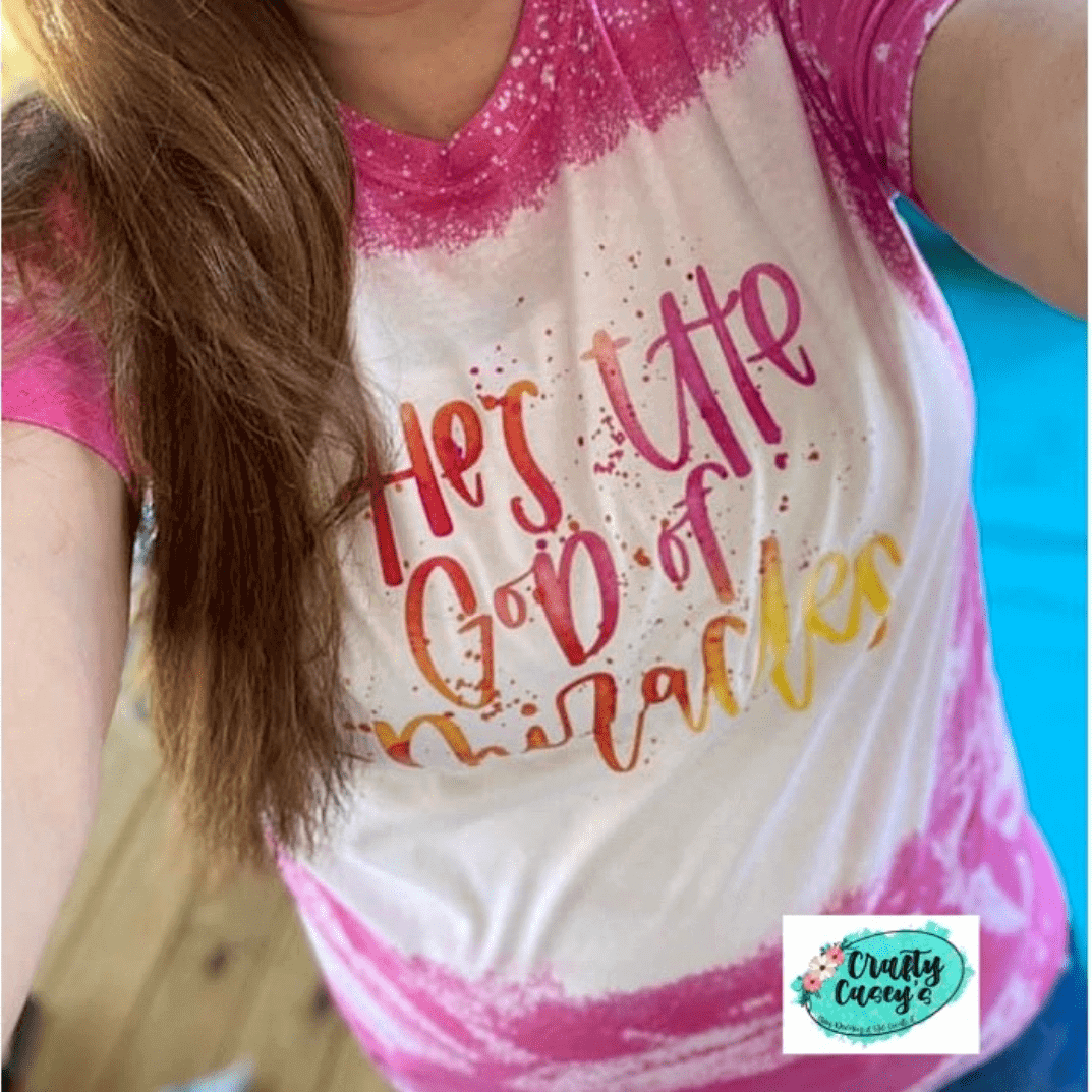 He's The God Of Miracles Retro-Tie Die-Unisex T-shirt Crafty Casey's