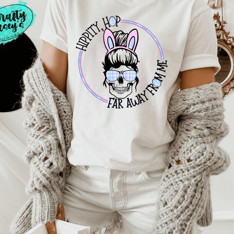 Hippity Hop Long Way From Home - Light Mom Bunn -Sublimation Transfers Crafty Casey's