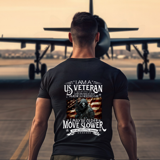 I Am A U.S. Veteran, I Will Put My Uniform Back On If My Country Needs Me Tee