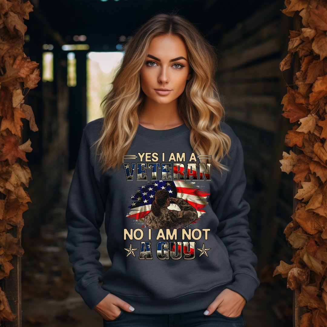 I Am A Veteran And No I Am Not A Guy Female Veteran Tee