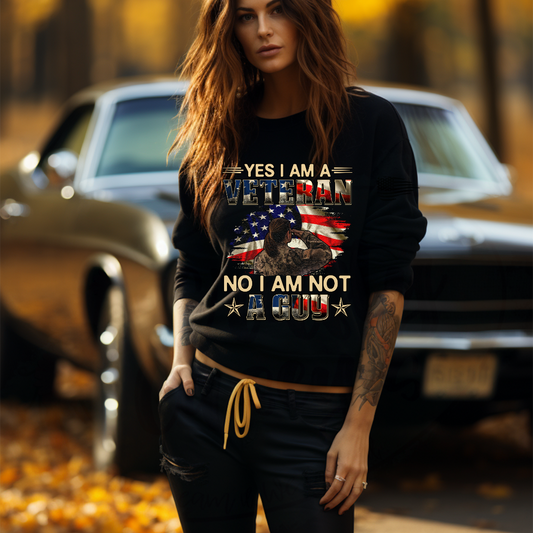 I Am A Veteran And No I Am Not A Guy Female Veteran Tee