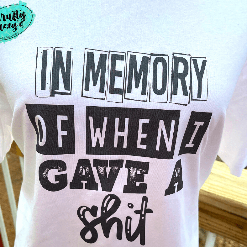In Memory Of When I Gave A Sh#?t-Funn Unisex Tee