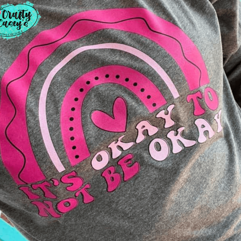 It's Okay To Not Be Okay Rainbow- Mental Heath Awareness Unisex Long Sleeve Crafty Casey's