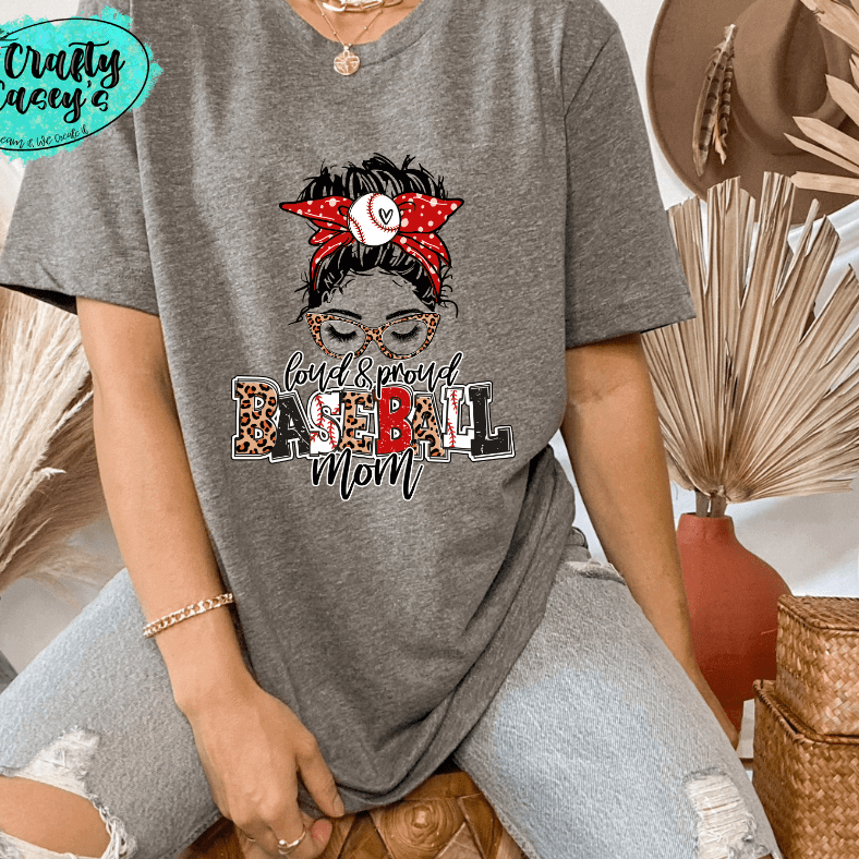 Loud & Proud Baseball Mom Bunn Unisex Tee