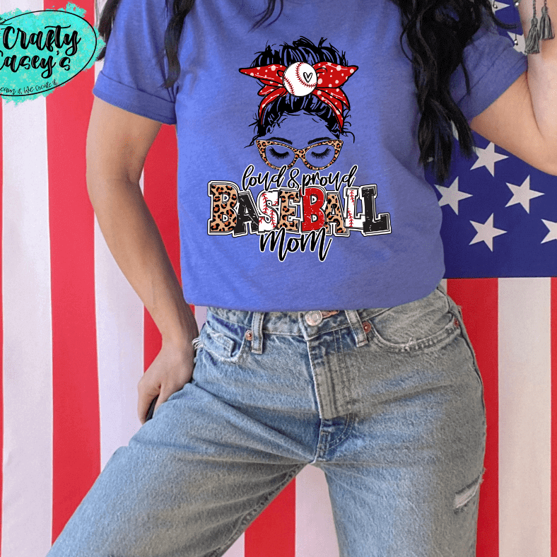 Loud & Proud Baseball Mom Bunn Unisex Tee
