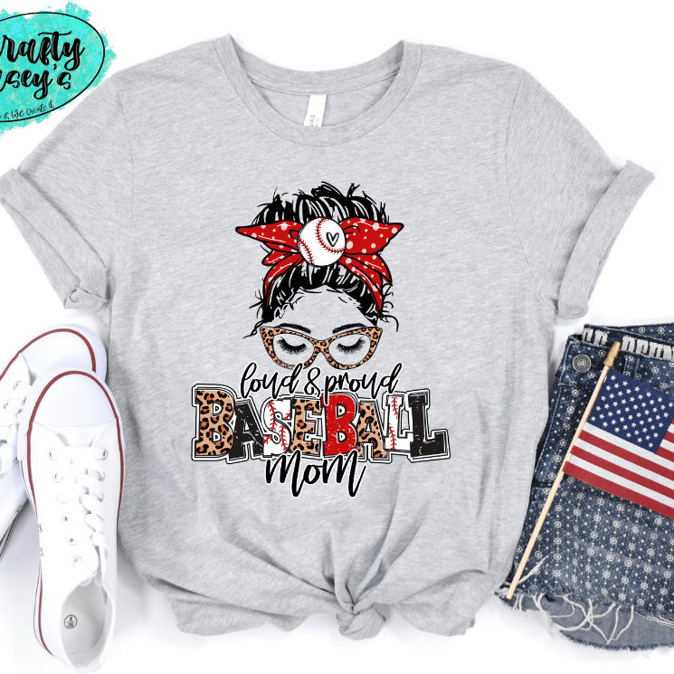Loud & Proud Baseball Mom Bunn Unisex Tee