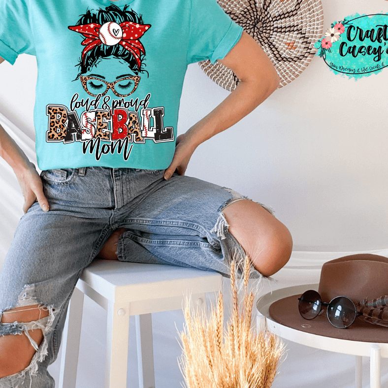 Loud & Proud Baseball Mom Bunn Unisex Tee