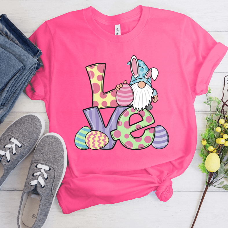 Love Gnome Easter Bunny-Sublimation Transfers Crafty Casey's